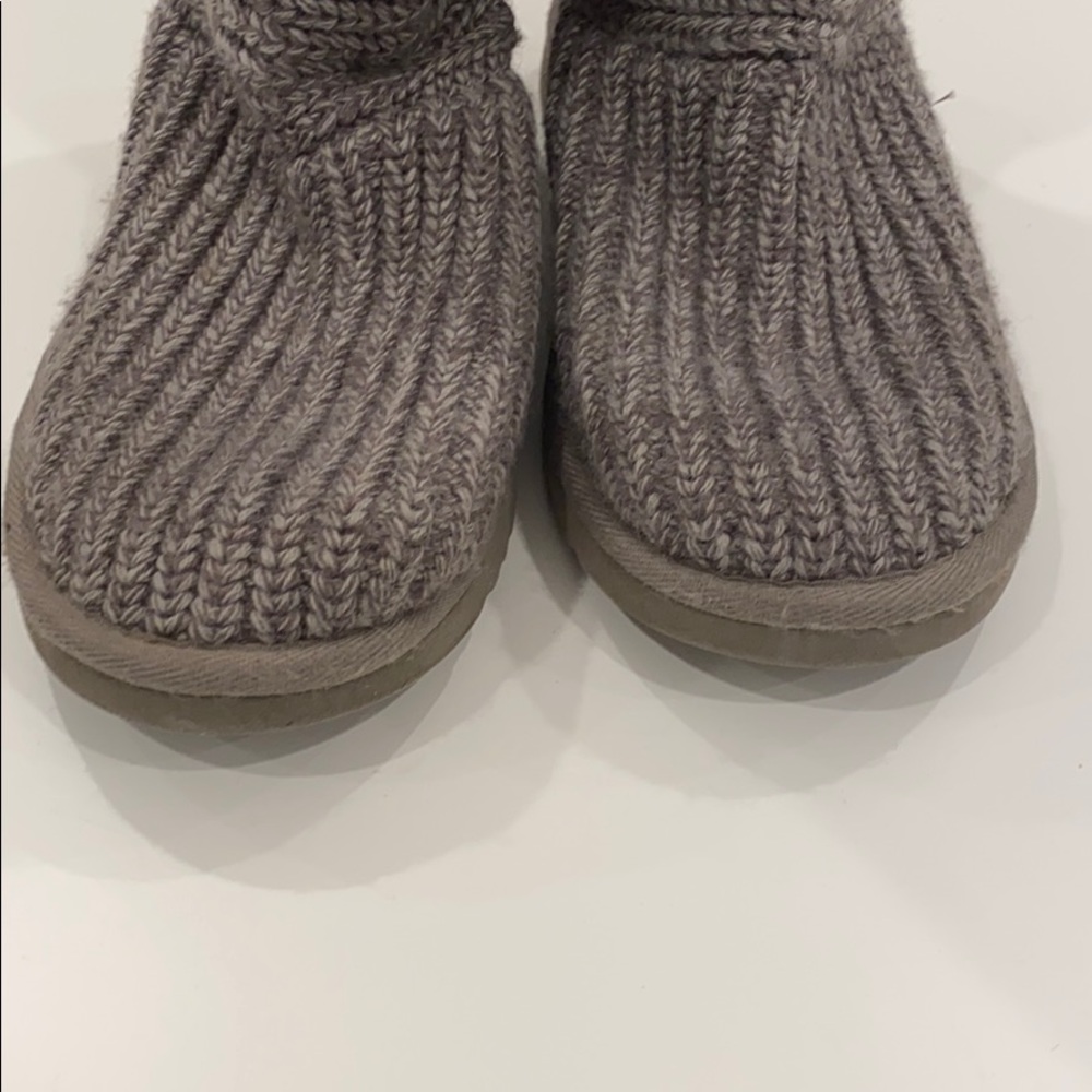 UGG Classic Cardy Knit Boot In Grey - Picture 5 of 13